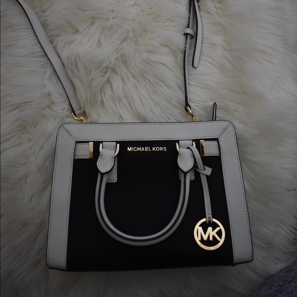 NWT Michael Kors Black and White Medium Size Bag